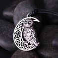 thumbnail image 5 of EUEAVAN Wicca Owl Pendant Necklace Goddess Crescent Moon Pendants Pentagram Pagan Amulet, 5 of 8