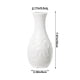 thumbnail image 3 of Jarrón decorativo | Maceta de plástico para decoración del hogar | Jarrón de imitación de vidrio para arreglos florales secos | Centro de mesa para mueble de TV y sala de estar | 20 cm de alto, 3 of 6