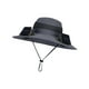 thumbnail image 4 of Sombrero de pescador con ventilador solar ajustable para verano, ideal para pesca, senderismo y playa. Gris oscuro, 4 of 8