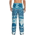thumbnail image 3 of Uemuo Sea Underwater Animals Pattern Men's Wide Leg Palazzo Lounge Pants with Pockets Light Weight Loose Comfy Casual Pajama Pants-Large, 3 of 9
