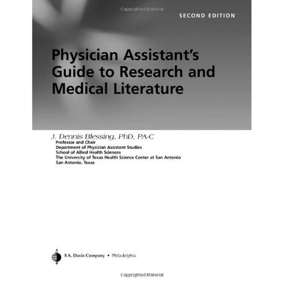 Pre-Owned Physician Assistant's Guide to Research And Medical Literature (Paperback) 0803612443 9780803612440