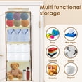 thumbnail image 6 of Hanging Yarn Storage with 4 Large Pockets Large Capacity Knitting Organizer Storage with Zippers Clear Hanging Yarn Storage Organizer for Knitting Needles Crochet Hooks, 6 of 11