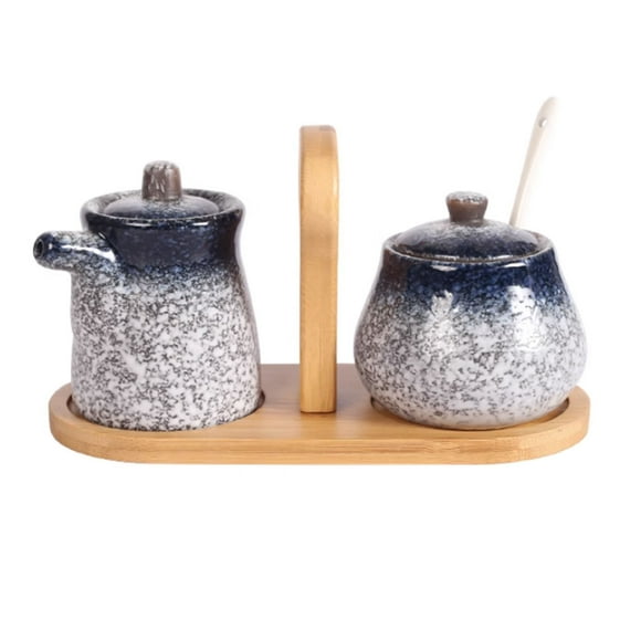 Qeeadeea Cream And Sugar Set For Coffee Bar, Creamer And Sugar Sets, Sugar Bowl And Creamer Set, Gradient Coffee Serving Set-c-Milk jug and sugar jar