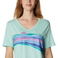 thumbnail image 3 of Columbia Womens Activewear Plus Size Bluebird Day Relaxed V-Neck Top;2X, 3 of 6