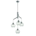 thumbnail image 1 of DVI Lighting DVP34724CHCL Four Light Chelier romeda Chrome w/ Clear Glass, 1 of 1