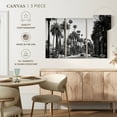 thumbnail image 5 of Elephant Stock Black California La Palm Alley Wall Art - Horizontal Multi Panel Canvas - Living Room Wall Decor - City Multi Panel - Black And White Decor By Philippe Hugonnard - 65" x 42", 5 of 8