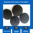 thumbnail image 3 of Gamvdout 6pcs Round Graphite Electrode, Graphite Felt Sheet, Carbon Felt Conductive Carbon Fiber for Industry, GAJJBABOC-200*2MM, 3 of 6