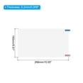 thumbnail image 2 of Unique Bargains Clear Screen Protect Frosted Anti Reflective 268mm x150mm for 12.6 Inch 16:9 2Pcs, 2 of 6