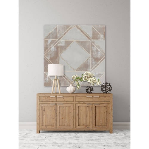 Marmont Hill Geometric Veil II Print on Wrapped Canvas