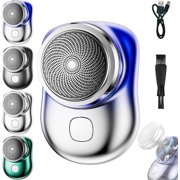 Lureza Shaver, Lureza Mini Shaver, Pocket Size Portable Electric Shavers for Men, Mini-Shave Portable Electric Shavers (Blue)