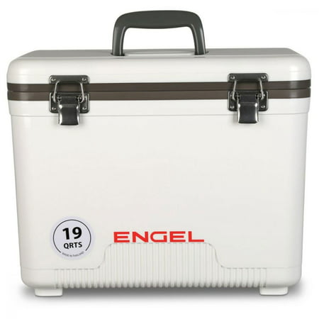 Engel 19 Quart Fishing Live Bait Dry Box Ice Cooler with Shoulder Strap, (Best Way To Use Dry Ice In A Cooler)