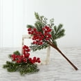 thumbnail image 3 of Nearly Natural 20in. Iced Pine and Berries Artificial Plant (Set of 4), 3 of 5