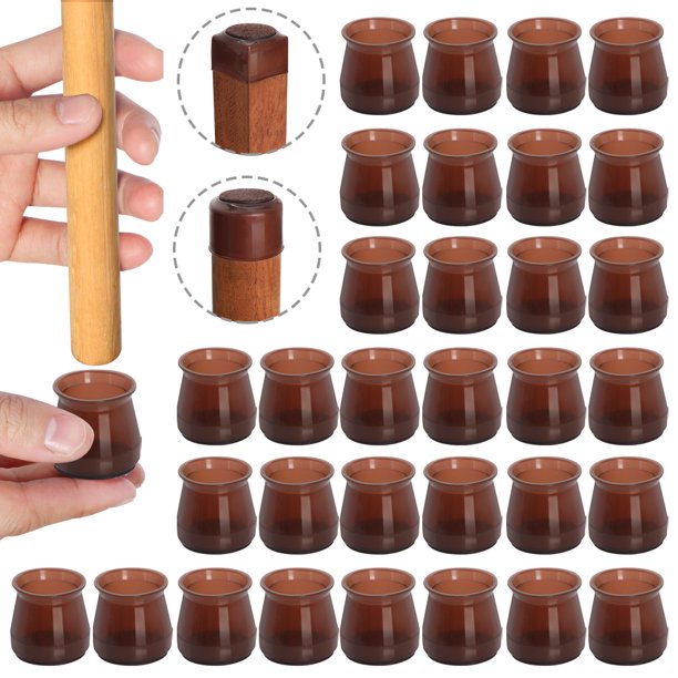 32Pcs Silicone Chair Leg Floor Protectors, Floor Protectors for Chairs