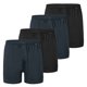 thumbnail image 1 of SCHIESSER Bóxers de punto para hombre, pack de 4 - Pack de 4 bóxers, algodón, liso Negro/Azul oscuro L (Large), 1 of 4