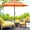 Orange#2, variant on Patio Umbrellas Outsunny 9' x 7' Solar Umbrella, LED Lighted Patio Umbrella for Table or Base with Tilt & Crank, Outdoor Umbrella for Garden, Deck, Backyard, Pool, Beach, Blue,Market Umbrellas