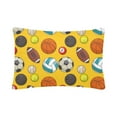 thumbnail image 3 of MKHERT Balls Sports Design Pillowcase Pillow Protector Cushion Cover 20x30 inch,Set of 2, 3 of 3