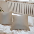 thumbnail image 6 of Throw Pillow Covers 20x20 Inch Set of 2, Beige Gray Ombre Waterproof Outdoor Pillow Covers, Modern Gradient Abstract Art Decorative Cushion Pillowcases for Couch, Sofa, Bed, Garden, Patio, 6 of 9
