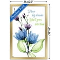 thumbnail image 3 of Transparent Flowers - Dreams Wall Poster, 14.725" x 22.375", Framed, 3 of 3