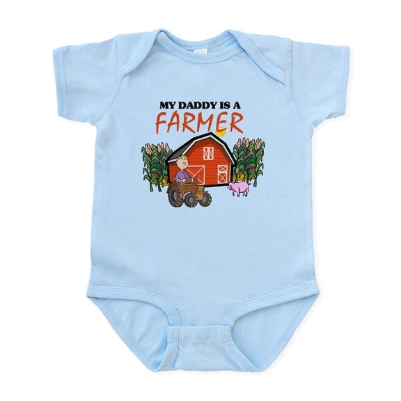 CafePress - My Daddy Is A Farmer Infant Bodysuit - Baby Light Bodysuit, Size Newborn - 24 Months