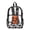 Cute Highland Cow Print, variant on COEQINE Clear Backpack for School Multi-Pocket Bookbag PVC Polyester See Through Book Bag with Padded Shoulder Straps, Heavy Duty Work Bag Transparent Daypack, Cute Corgi Dog