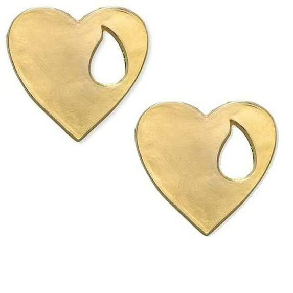 Memorial Heart with Tear Drop Gold (4)