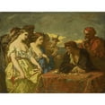 thumbnail image 2 of Thomas Couture 24x20 Gold Ornate Framed and Double Matted Museum Art Print Titled - Lust for Gold (1840 - 1879), 2 of 4