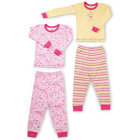Gerber - Long John 2-Piece Sets, 2-Pack, Toddler Girl