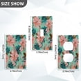 thumbnail image 2 of Light Switch Cover Switch Plate Outlet Cover Plug Cover for Electrical Toggle Switch Pink Abstract Floral Patterns, 2 of 6