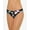 Black, variant on HULA HONEY Women's Black Floral Stretch Lined Moderate Coverage Hipster Swimsuit Bottom S