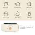thumbnail image 3 of Electric Hot Plate, 2 Level Temperature Control, 3D High Temperature Heat Transfer, Countertop Single Burner Portable Multifunction Efficient Safe Heating for Home Dorm,, 3 of 7
