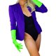 thumbnail image 3 of Guantes largos de látex rojo brillante para mujer, aspecto mojado, piel sintética patentada, hasta el codo, para vestirse de noche, disfraz de moda, cosplay, 3 of 5