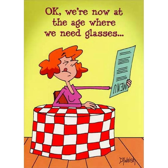 Oatmeal Studios Need Glasses Funny / Humorous Birthday Card