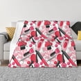 thumbnail image 1 of Fotbe Makeup Manta de Franela con Estampado, Manta Ultrasuave para Cama, Sofá, Auto, Hipoalergénica y Antibolitas-40"x30", 1 of 6