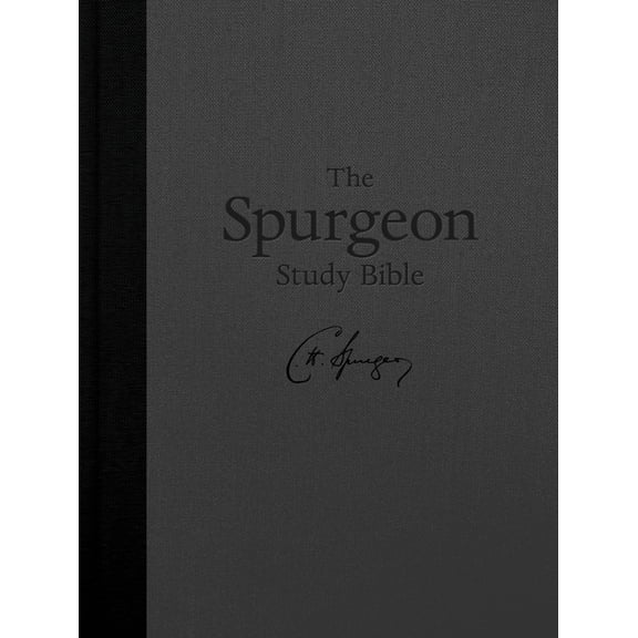 KJV Spurgeon Study Bible, Charcoal Hardcover, (Hardcover)