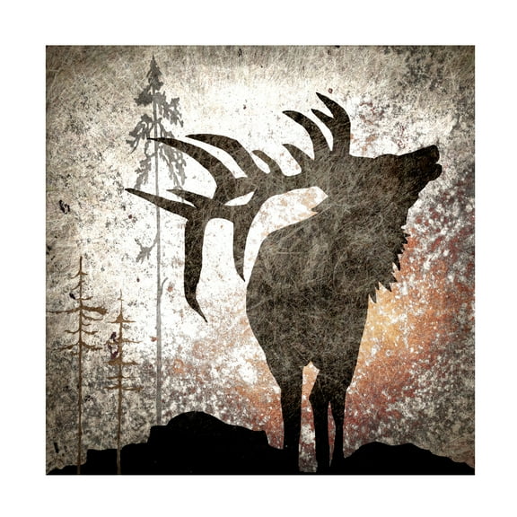 LightBoxJournal 'Calling Elk' Canvas Art