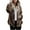 Brown, variant on Honeeladyy Sales Online Women Plus Size Hoodies Fleece Zipper Tops Pullover Sweatshirt Casual Long Sleeve Blouse Warm Drawstring Hooded Coat
