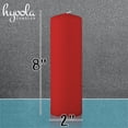 thumbnail image 3 of Hyoola 2 x 8 Red Unscented European Made Pillar Candles, Dripless Paraffin Wax with Smokeless Cotton Wicks, 4-Pack, 3 of 4