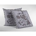 thumbnail image 3 of Coussin en Daim Double Face, avec Fermeture Éclair, Gris sur Blanc, 3 of 5