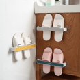thumbnail image 2 of Moderno colgador de zapatillas de pared, autoadhesivo, sin perforaciones, organizador de toallas para cocina y baño., 2 of 5