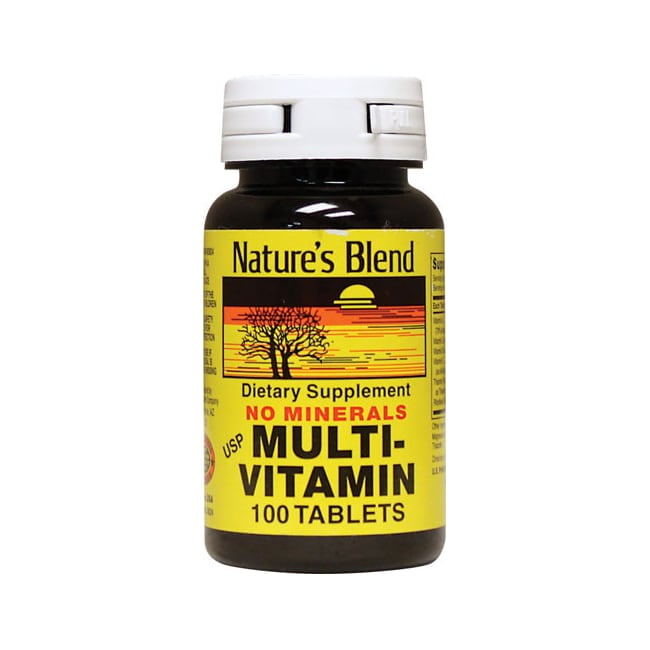 Nature's Blend Multivitamin No Minerals 100 Tabs