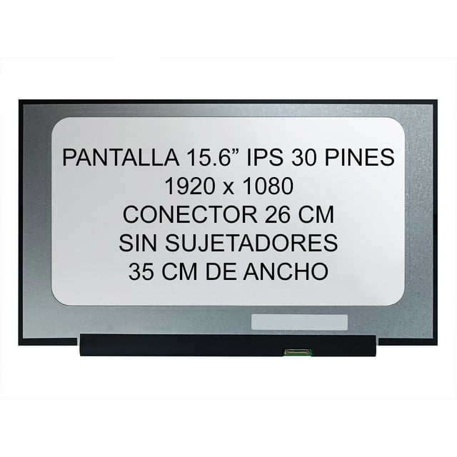 pantalla 15.6 slim 30 pines FHD 1920x1080 compatible 1 15ALC7 1 15AMN7 1 15IAU7 3 15ARH05 82EY 3 15IAN8 82XB 3 15IAH8 83ER 3 15ADA05 3 15IIL05 3 15IAU7 3 14ADA6 3 15ALC6 3 15IRU8 3 15ITL6 3 15ABR8