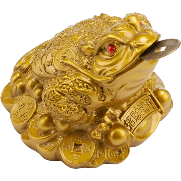XIBUFE Feng Shui Money Frog,Lucky Money Toad Decorations,Ideal for Attracting Wealth