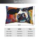 thumbnail image 2 of Fotbe Cow Funda de Almohada Decorativa Estilo Occidental, Lujo en Algodón, Fundas para Almohadas King, Cojín Estampado para Decoración del Hogar-14"x20", 2 of 6