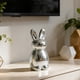 thumbnail image 4 of Adorno de Conejo de Pascua con Forma de Conejo, Espejo, Estatua de Conejo Hecha a Mano., 4 of 6