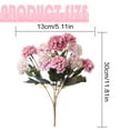 thumbnail image 3 of 10 Heads Orange Flowers Artificial, Artificial Flowers Fake Mini Hydrangea Bulk Wedding Decoration Silk Bouquet Peony Decor Plastic Flower Arrangements Table Centerpieces 1 Packs(Blush), 3 of 9