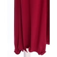 thumbnail image 7 of iiniim Women Dance Long Skirt Ankle Length Side Split Ruched Skirt with Built-in Shorts for Performance Competition B Burgundy XL, 7 of 7
