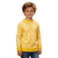 thumbnail image 2 of WOYY Boys Striped Sweatshirt Casual Crew Neck Pullover Unisex Kids Soft Top, Sizes 3-14, 2 of 5