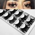 thumbnail image 2 of Maojin 5 pares de pestañas postizas negras largas y gruesas naturales maquillaje de pestañas, 2 of 2