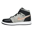 thumbnail image 4 of Air Jordan 1 Retro High GG Big kids Shoes Black/Metallic Bronze/White 332148-022, 4 of 6