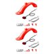 thumbnail image 3 of Sonducket Guardabarros trasero para patinete eléctrico, tapas de soporte de luz trasera, funda de silicona para bicicleta, accesorios de protección Type3 NO3 Sonducket CBP383527, 3 of 6